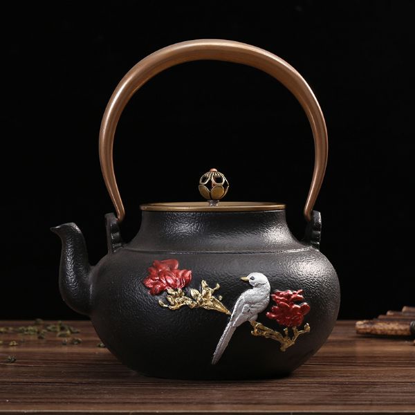 山雀梨花（彩绘）