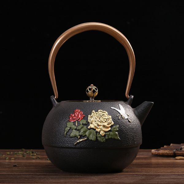 牡丹蝴蝶（彩绘）